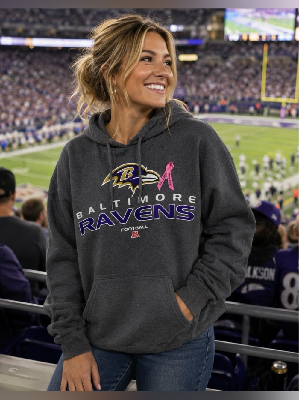 Baltimore Ravens NFL Tram Apparel Hoodie Size M